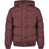 Urban Classics Girls' Puffer jacket with hood cherry | Shoptok.si