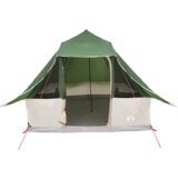 vidaXL Družinski Šotor Tipi Zelen 8-Osebn Vodoodporen | Shoptok.si