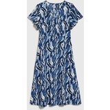Marisse Blue Short-Sleeved Midi Dress | Shoptok.si