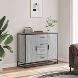  Komoda Siva Sonoma 92x35x76 cm Konstruirano drvo | shoptok.hr