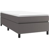  Okvir za krevet s oprugom sivi 80 x 200 cm od umjetne kože | shoptok.hr