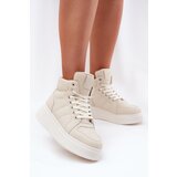 EVENTO High Women's Sneakers On Platform Beige Tillive | shoptok.hr