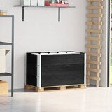 vidaXL okviri za palete 3 kom crni 100 x 50 cm od masivne borovine | shoptok.hr