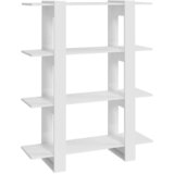 Furnova Knjižna omara/pregrada visok sijaj bela 100x30x123,5 cm, (21950961) | Shoptok.si