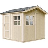 Timbela Vrtna hišica vrhunske kakovosti 5,9 m² - V252x250x294 cm - s tlemi in bitumenskimi ploščicami - M913, (5000117185) | Shoptok.si