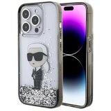 Karl Lagerfeld torbica hc liquid glitter ikonik za iphone 15 pro 6.1 transparent (KLHCP15LLKKNSK)