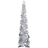 vidaXL Prigodno umjetno božićno drvce srebrno 120 cm PET | shoptok.hr