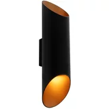 QAZQA Dizajn stenska svetilka črna z zlatom - Organo S
