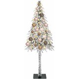  Božićno drvce s 150 LED svjetlima Bijelo 120 cm PE i čelik Slike
