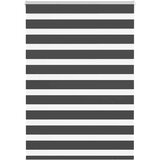  Zavjesa zebra crna 100x150 cm širina tkanine 95,9 cm poliester | shoptok.hr