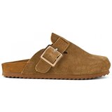 Colors of California Sandali & Odprti čevlji Cow suede bio sabot with buckl Kostanjeva Cene