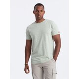 Ombre Men's full-print t-shirt with colorful letters - light green | Shoptok.si