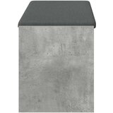  Haldna klop z blazino s polico Betonsko siva 103 x 38 x 45 cm, (5000155634) | Shoptok.si