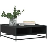 vidaXL Klubska mizica črna 80x80x30 cm inženirski les in kovina | Shoptok.si
