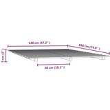  Okvir za krevet bijela 120x190 cm masivna borovina | shoptok.hr