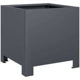 vidaXL Vrtne sadilice 2 kom antracit 30x30x30 cm čelične | shoptok.hr