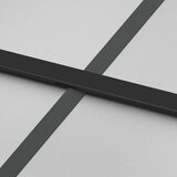  Klizna vrata s priborom crna 76 x 205 cm kaljeno staklo | shoptok.hr