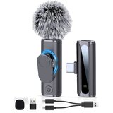 INF Brezžični Clip-on mikrofonski set Type-C za snemanje v živo, (5000292085) | Shoptok.si