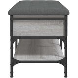  Klupa za cipele siva boja hrasta 82x42x45 cm konstruirano drvo | Eponuda.ba