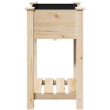  Vrtna saksija s policom Bež 45 x 45 x 76,5 cm Čvrsto drvo jele | shoptok.hr