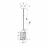 Candellux luster/visilica-cox viseća lampa 12 1X60W E27 hrom | ePonuda.com