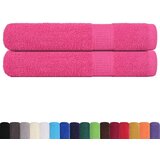vidaXL Ručnici za saunu 2 kom ružičasti 80x200 cm 360 gsm 100 % pamuk | shoptok.hr