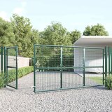 Mrežasta vrtna vrata zelena 350x125 cm pocinčani čelik | shoptok.hr