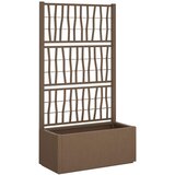  Vrtni saksija s rešetkom Smeđa 80 x 36 x 140 cm PP | Eponuda.com