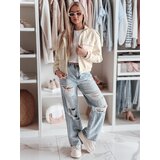 DStreet Kurtka damska krótka ramoneska oversize MOTORES biała | shoptok.hr