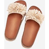 Boto Ladies platform sandals with decorative flowers beige Tessara | shoptok.hr
