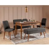 Trpezarijski set vina 1053 4 anthracitewalnut Cene