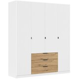 Boxxx OMARA ZA OBLAČILA, bela, hrast artisan Cene