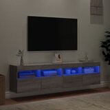  Zidni TV ormarići LED 2 kom siva boja hrasta 80x30x40 cm | shoptok.hr