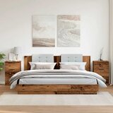  Noćni ormarići 2 kom Staro drvo 40x36x65 cm Konstruirano drvo | shoptok.hr