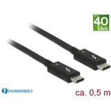 USB Priključni kabel [1x Muški konektor USB-C™ - 1x Muški konektor USB-C™] 0.5 m Crna
