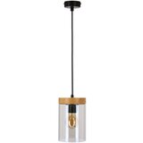 Candellux Lighting Wels Visilica Crna + Drvo1x40W E27 ( 15046 ) | Eponuda.com