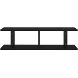  Zidne police 2 kom crne 75 x 18 x 20 cm konstruirano drvo | Eponuda.com