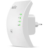 VERK_GROUP Brezžični 2,4 GHz WIFI repeater router ojačevalnik signala 300Mb/s WPS 100m bel, (20452086) | Shoptok.si