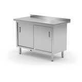  Delovna Miza in Omara z Drsnimi Vrati, Varjena, 1400x600x850mm u