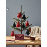 Sinsay Set božićnih papirnatih visećih dekoracija u obliku božićnih drvaca 8 pack | shoptok.hr