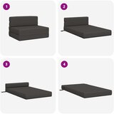  Preklopni madrac za sofu Tamnosiva 70 x 80 x 60 cm Tkanina | shoptok.hr