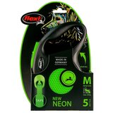 Flexi povodec New Neon trak M - 5 m (različne barve) zelena | Shoptok.si
