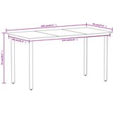  7-dijelni vrtni blagovaonski set boja hrasta | shoptok.hr