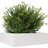  Vrtna sadilica bijela 80 x 80 x 23 cm od masivne borovine | shoptok.hr
