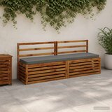  Jastučići za klupe - 2 dijela VUGHT 2 kom. 100% poliester Siva | shoptok.hr