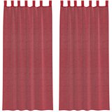 Voile zavjese s petljama 2 kom. vinsko crvene 140x225 cm | shoptok.hr