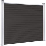 PANEL za ogradu WPC 180 x 146 cm crni | Eponuda.com