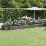  Povišena vrtna gredica od pocinčanog čelika 523x140x36 cm antracit | shoptok.hr