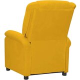  Električni Masažni naslonjač - Masažna fotelja žuta baršunasti - Žuta 1 | shoptok.hr