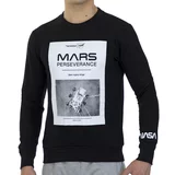NASA Puloverji MARS03S-BLACK Črna